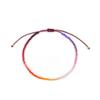 Pulsera Extremadamente Fina de Cuentas de Arroz Miyuki Color Gradiente Dopamina Cuerda de Mano Tejida con Cuentas para Niñas Chicas Ins Nicho