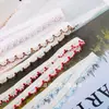 Al por mayor coloridos en stock 1.2cm concha encaje gomas para el pelo lencería hecho a mano ropa de muñeca dobladillo borde de capullo hueco banda elástica