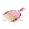 Conjunto Pequeno de Vassoura e Pá para Limpeza de Mesa Doméstica, Limpeza de Escrivaninha, Pá de Lixo, Mini Vassoura para Animais de Estimação e Crianças