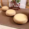 Cojín de Suelo de Ratán Tejido para Uso en el Hogar, Engrosado, Redondo, Esterilla Tatami para Sentarse, Meditación, Adoración de Buda, Práctica Zen, Yoga