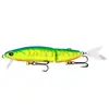 Señuelo Transfronterizo Multi-Sección Pez Biónico Señuelo Duro 12cm Flotante y Sumergible Set de Señuelos de Pesca 10 Colores Equipo de Pesca