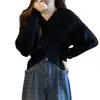 Diseño de principios de otoño Estilo perezoso Suéter básico con top adelgazante Suéter francés de alta gama para mujer