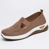 Sapatos Femininos Verão Novos Casuais Temu Fábrica Transfronteiriça Solado Macio Respirável Moda Sapatos de Mãe Tênis Feminino Dropshipping