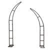 Accesorios para Boda Arco Arte de Hierro Puerta en Forma de Cuerno Césped Exterior Boda Soporte de Flores Arco Zona de Bienvenida Retráctil