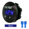 Motocicleta RV Reacondicionamiento Modificación de Coche Voltímetro Instrumento de Pantalla Digital Impermeable LED Voltímetro Digital LED