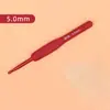 Venta al por mayor del fabricante Juego de ganchillos de mango suave rojo Herramientas de tejer hechas a mano para bricolaje para principiantes Suéter de ganchillo Gancho de ganchillo antideslizante