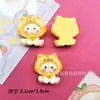 Cartoon Bright Face Dress Doll DIY Acessórios de Resina Creme Cola Celular Caso Gancho de Cabelo Copo de Água Buraco Sapatos Geladeira Adesivo