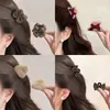 Presilhas de cabelo estilo princesa coreana, 2026 best-sellers retrô e elegantes mini presilhas de tubarão, presilhas de garra pequenas da moda para outono e inverno