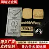 Sinal de metal fornecimento direto de proteção ambiental bagagem roupas logotipo de metal placa de identificação de liga de zinco marca registrada logotipo sinal de metal