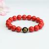 Pulsera de Cinabrio de Guan Yu Arena Roja Ágata Negra Pulsera de Deidad Guardiana Étnica Fábrica Venta al por Mayor Dropshipping S3122901