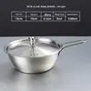 Tazón de Acero Inoxidable 304 para Vino de Arroz Coreano Espesado con Asa Restaurante Tienda de Barbacoa Snack Condimento Tazón Kimchi de Doble Asa