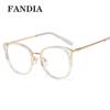 95559 gafas nuevas transfronterizas anti luz azul marco redondo tr90 gafas planas marco de patilla de resorte cómodo para mujer gafas para miopía