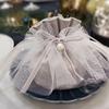 Livro Vermelho Pequeno recomenda saco de doces saco de gaze caixa de doces de casamento bolsa portátil bolsa de veludo criativa europeia nó