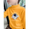 Ropa interior térmica para niños, camiseta de manga larga para niños 2026, nueva, cálida, forro polar de doble cara, cuello semi-alto, top versátil