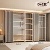 Armario de metal, estructura de acero, completamente cerrado, diseño simple, adecuado para apartamentos de alquiler, modular, engrosado, de pie, estilo abierto, para uso doméstico