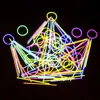 Puestos del Mercado Nocturno, Barras Fluorescentes, Barras Luminosas, Juguetes para Niños, Ropa Pegajosa, Venta al por Mayor al Aire Libre, Pulseras Luminosas Plateadas, Artículos Pequeños