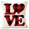 Funda de almohada con estampado de coche para San Valentín, decoración navideña para el hogar, funda de almohada con estampado de lino transfronterizo, venta al por mayor