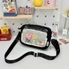 Campus Básico Combinable Bolsa Pequeña para Alimentos Dolor Baji Zhagu Transparente de Un Hombro Cruzada Secundaria Simple Bolsa para Bebé