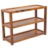 Prateleira de armazenamento de mesa em nogueira suporte de exibição de bule xícara de chá rack antigo para cerimônia de chá Kung Fu prateleira de armazenamento multifuncional