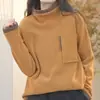 Moletom de fleece dupla face, modelo novo 2023, falso duas peças, em blocos de cor, com bolsos, forrado com fleece, espessado, camada base, blusa de manga longa para outono e inverno