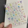 Lindos Pegatinas de Arte para Uñas de Dibujos Animados Gato Kt Repujadas Hellokitty Hello Kitty Manual DIY Pegatinas Decorativas para Uñas Ccd