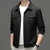 Chaqueta Abrigo Hombre Primavera Hombre 2023 Nuevo Personas de Mediana Edad y Jóvenes Lass Casual Superior Marca de Moda Ropa de Hombre
