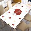 Tapete de mesa de vidro macio em PVC à prova d'água à prova de óleo toalha de mesa descartável tapete retangular para mesa de trabalho toalha de mesa isolante resistente a manchas tapete para mesa de centro
