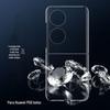 Adequado para Capa de Celular Huawei P50Pockets, Capa Dura de PC Totalmente Transparente, Tampa Protetora de Tela Dobrável, Sucção Magnética com Superfície de Espelho