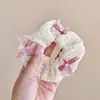 Encaje Francés Anillo para el Cabello de Intestino Grueso para Mujer Sentido de Alta Gama Tamaño Grande Flor para el Cabello Dulce Cuerda para el Cabello Combinable Cuerda para el Cabello