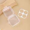 Caja de huevos transparente, caja de almacenamiento, caja de huevos de belleza, color, caja vacía, compartimento, caja de plástico, caja de 8 huevos, caja de embalaje de maquillaje