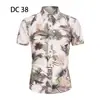 2023 Comercio Exterior Transfronterizo Nueva Camisa de Manga Corta para Hombre Estilo Coreano Moda Juvenil Casual Camisa Estampada para Hombre