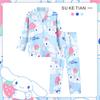 Pijamas de manga larga para niñas, primavera y otoño, 2024