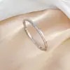 [Acero de titanio de cuerpo completo] Pulsera de acero de titanio con diamantes completos estilo INS europeo y americano pulsera de acero inoxidable de moda retro transfronteriza minimalista