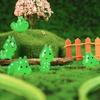 Decoración Luminosa de Animales Creativos Transfronteriza Oruga Planta en Maceta Micro Paisaje Decoración Resina Adorno DIY Figura Pequeña