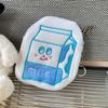Bolsa de peluche redonda con cremallera para niña, colgante con barra trasera, bolsa de almacenamiento, monedero para niños, bolsa creativa de dibujos animados LQB06