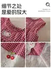 [Xiafan] Novo Estilo de Verão para Bebês e Crianças Pequenas, Camisas Infantis para Meninas, Camisas Xadrez Bordadas Macias e Confortáveis para Bebês Meninas