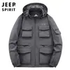 Chaqueta de aviador nueva 2024 para hombre, chaqueta de primavera y otoño, traje de vuelo, chaqueta de trabajo funcional con múltiples bolsillos