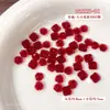 Nuevos Accesorios para Uñas con Diseño de Rosa Suave ins Transparente Rojo Vino Triángulo Rosa DIY Uña Portátil Decoración Flor de Goma Suave de Resina