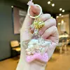 Llavero Creativo Serie Océano Relleno de Aceite Pez Payaso Estrella de Mar Pez Pequeño Colgante de Bolso Decoración de Llavero