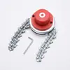 Cabezal Desbrozador de Cadena Personalizable, Máquina Multifuncional para Deshierbar, Cabezal de Deshierbe con Junta Grande, Disco Cortador de Césped, Específico para Jardín