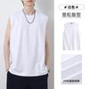 Chaleco de Algodón Puro Pesado, Moderno y Casual, para Hombre de Verano sin Mangas Simple Básico Holgado Deportivo Estilo Americano Camiseta sin Mangas