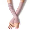 Versión Coreana Fabricante Transfronterizo Protección Solar Venta al por Mayor Guantes de Manguito de Hielo Malla Hielo Seda Verano Delgados Medias de Encaje Cubre Pies Mangas para Mujer