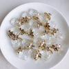 Acessórios de joias DIY verão fresco resina morango incrustado pérola pingente brincos brincos Joia pingente