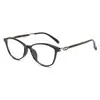 Gafas planas de marco poligonal artístico, ligeras y transparentes, versátiles para el uso diario, gafas planas adelgazantes F6030