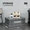 Caja de Almacenamiento Plegable de Plástico Estilo Japonés Apilable Gran Capacidad Caja de Almacenamiento para el Hogar Organizador para Coche Caja Estilo Camping al Aire Libre