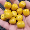 Sal-Marinho Fluorescente Cera de Abelha Contas Soltas Amarelo Óleo de Galinha Cera de Abelha Contas em Barril Acessórios para Pulseira Joias Contas