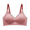 Sutiã Xadrez Suave para Mulheres com Seios Pequenos, Suporte Macio, Coleta Lateral dos Seios, Lindo Design nas Costas, Sutiã Confortável e Respirável para Jovens Mulheres