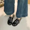 Mocasines Peludos para Mujer 2026 Otoño Invierno Estilo Caliente sin Cordones Suela Suave Cálidos Estilo Coreano Gorros Zapatos de Algodón Zapatos Pequeños de Cuero Peludos
