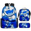 Mochila Doraemon Desenho Animado Anime Estudante do Ensino Fundamental e Médio Mochila Escolar Estampada 4-5-6 Série Pasta Estojo