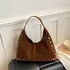 Bolso Retro Esmerilado para Axila Mujer 2026 Nuevo Estilo Moda Gran Capacidad Bolso de Hombro Único Moderno Versátil Bolso de Mano Pequeño
